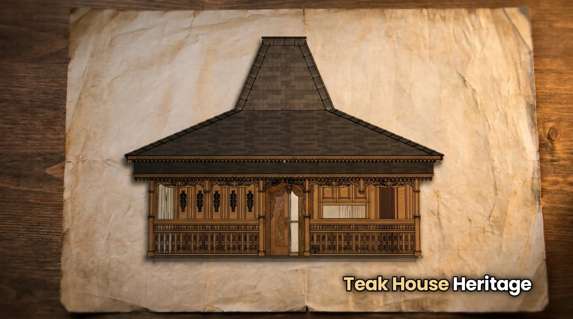 Architectural Harmony: Javanese Joglo and Balinese Bale Dangin - Foto Kiri